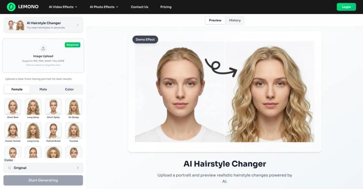 Hairstyle Changer by LEMONO AI featured image Hairstyle Changer by LEMONO AI featured image