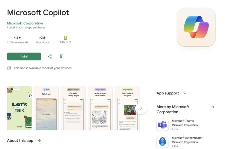 Microsoft Copilot for Android featured image Microsoft Copilot for Android featured image