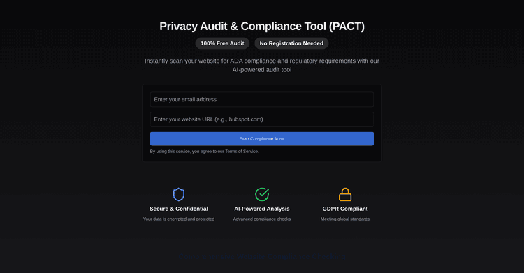 PACT | Free Compliance Audit featured image PACT | Free Compliance Audit featured image