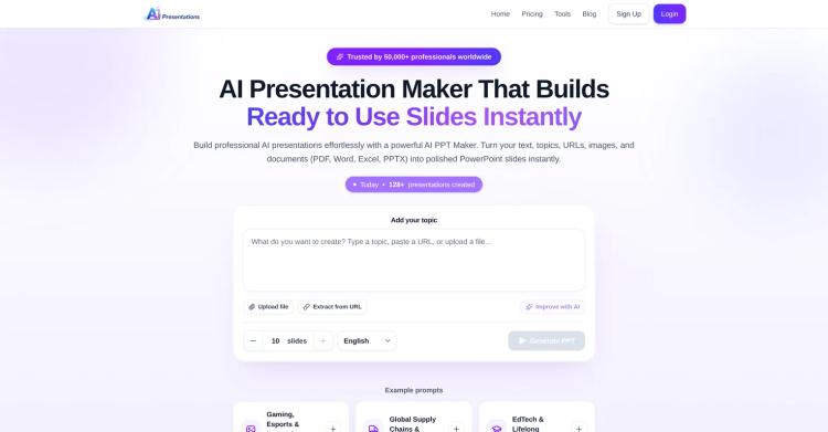 AI Presentations App featured image AI Presentations App featured image