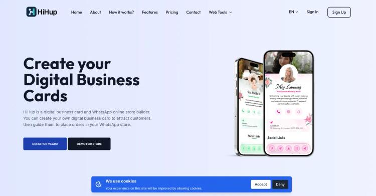 HiHup - Create your Digital Business Cards featured image HiHup - Create your Digital Business Cards featured image
