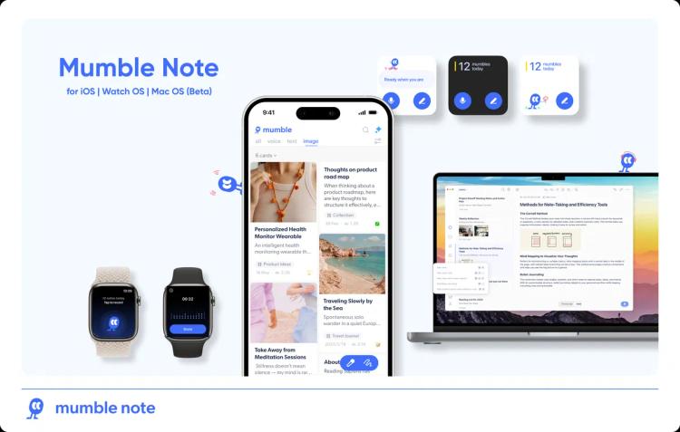 Mumble Note: AI Voice Notetaker featured image Mumble Note: AI Voice Notetaker featured image