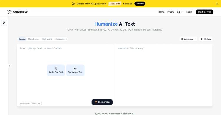 SafeNew AI Humanizer featured image SafeNew AI Humanizer featured image