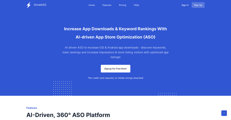 GrowASO - AI App Store Optimization (ASO) featured image GrowASO - AI App Store Optimization (ASO) featured image