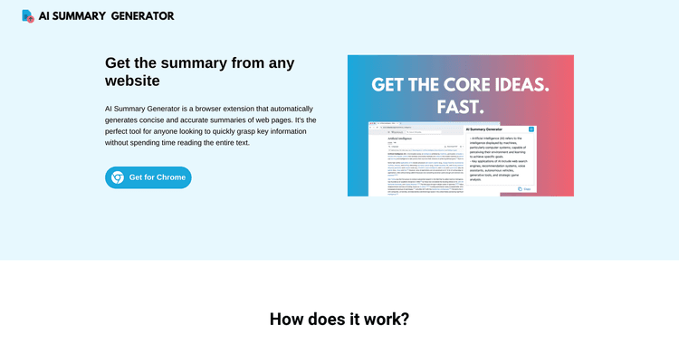 AI Summary Generator featured image AI Summary Generator featured image