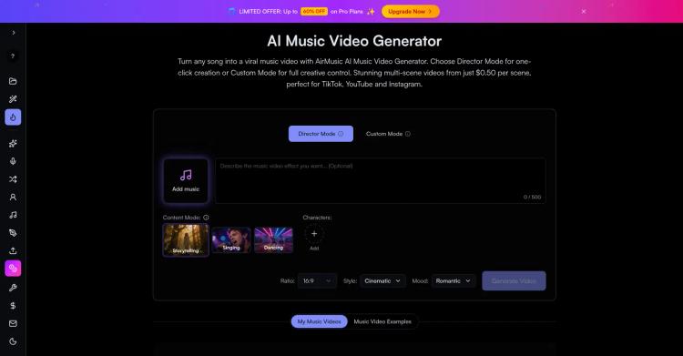 AirMusic - AI Music Video Generator featured image AirMusic - AI Music Video Generator featured image