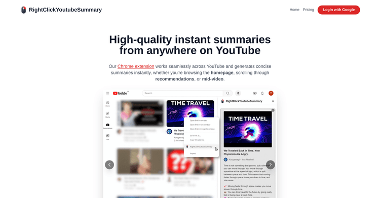 RightClickYoutubeSummary featured image RightClickYoutubeSummary featured image