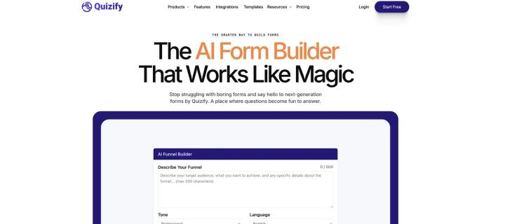 Quizify AI Form Builder featured image Quizify AI Form Builder featured image