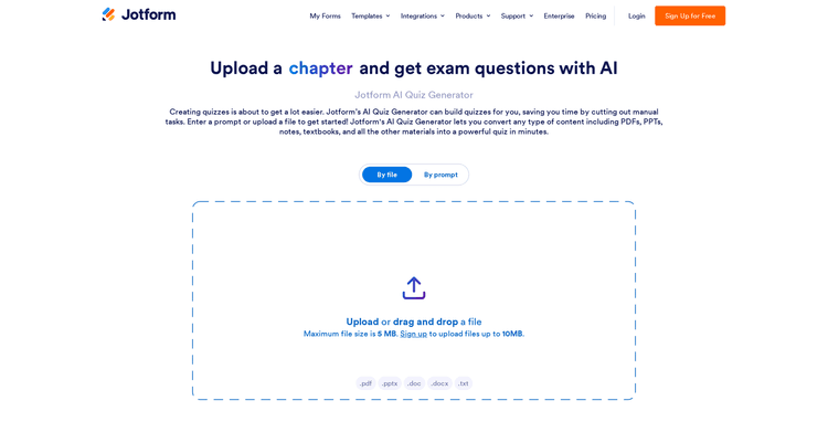 Jotform AI Quiz Generator featured image Jotform AI Quiz Generator featured image