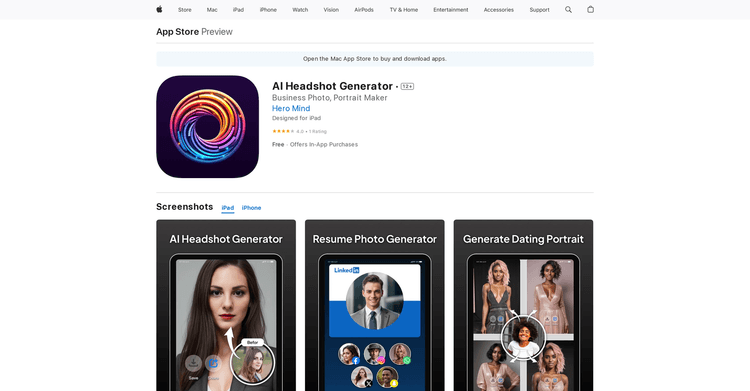 AI Headshot Generator App featured image AI Headshot Generator App featured image