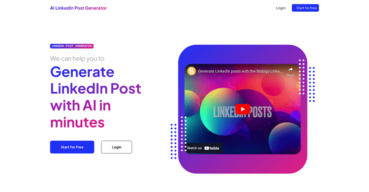 LinkedIn Post Generator AI featured image LinkedIn Post Generator AI featured image