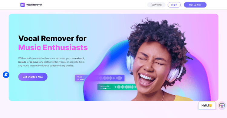 Vocal Remover by Media.io featured image Vocal Remover by Media.io featured image