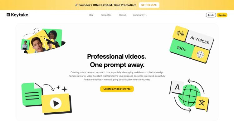 Keytake - AI Video Editor featured image Keytake - AI Video Editor featured image