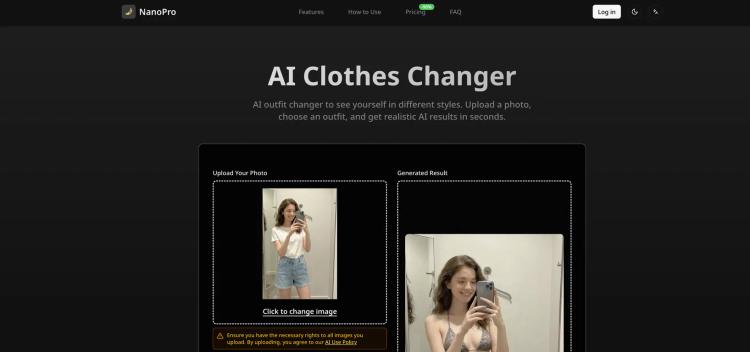 AI Clothes Changer - NanoPro featured image AI Clothes Changer - NanoPro featured image