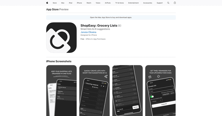 ShopEasy: Grocery Lists featured image ShopEasy: Grocery Lists featured image