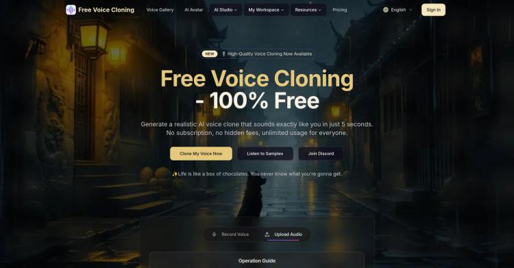 AI Clone Voice Free.com featured image AI Clone Voice Free.com featured image