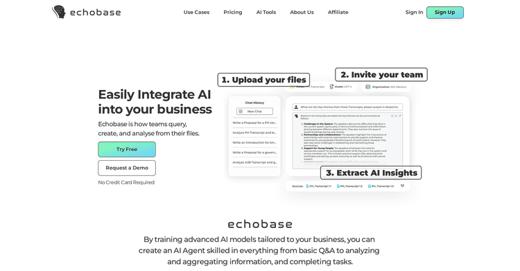 Echobase - AI for Business featured image Echobase - AI for Business featured image