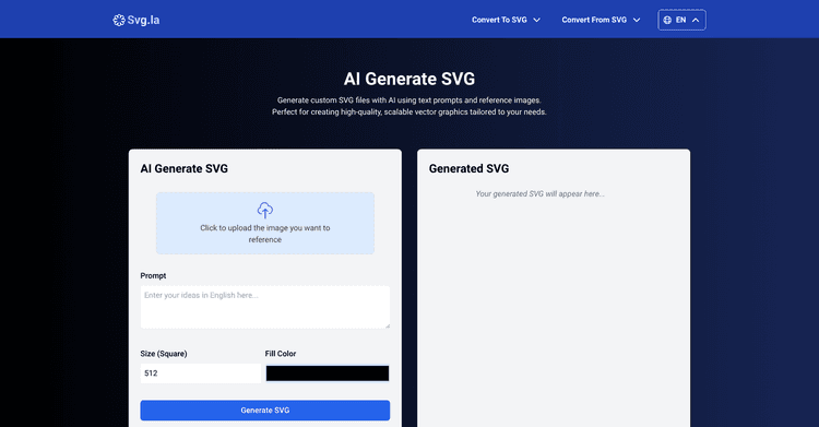 AI Generate SVG by SVG.la featured image AI Generate SVG by SVG.la featured image