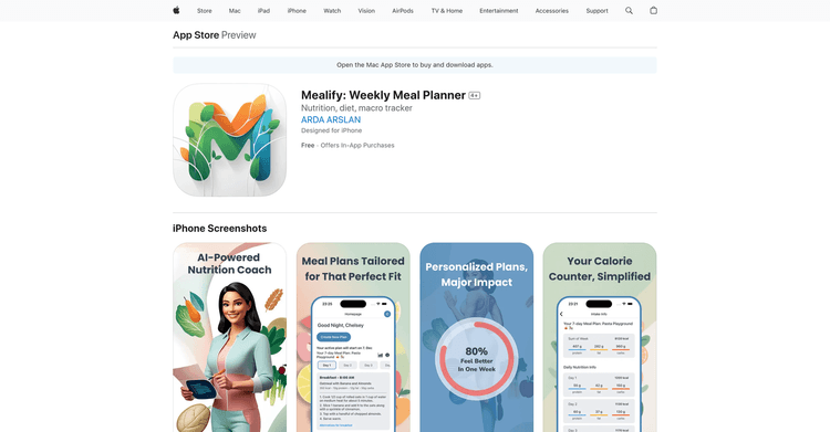 Mealify: Weekly Meal Planner featured image Mealify: Weekly Meal Planner featured image