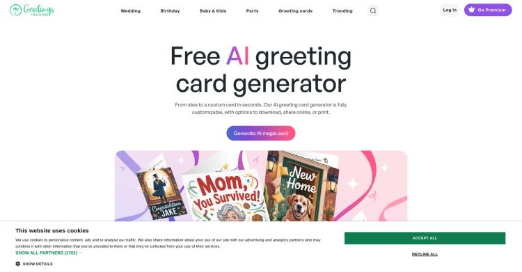 Greetings Island | AI Greeting Card Generator featured image Greetings Island | AI Greeting Card Generator featured image