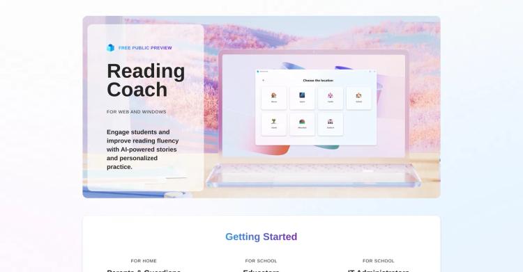 Microsoft Reading Coach featured image Microsoft Reading Coach featured image