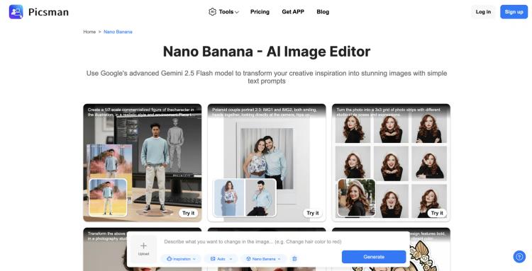 Picsman AI | Nano Banana featured image Picsman AI | Nano Banana featured image