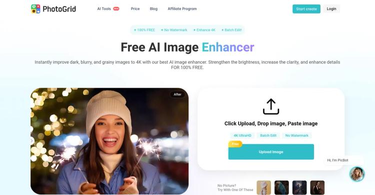 PhotoGrid AI Image Enhancer featured image PhotoGrid AI Image Enhancer featured image