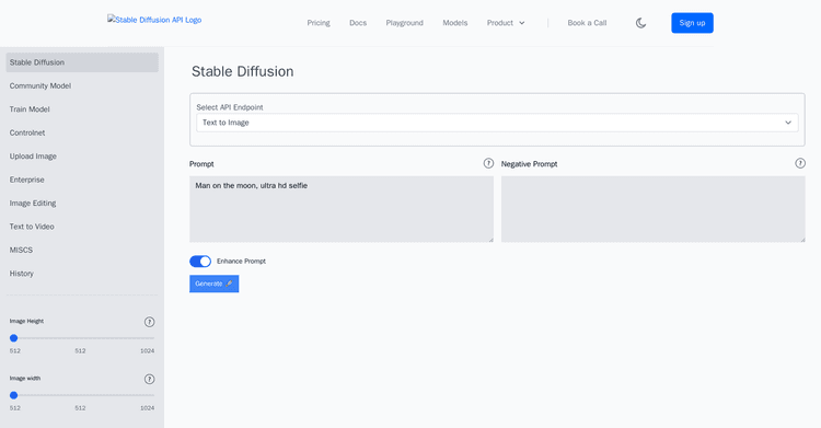 Stable Diffusion API featured image Stable Diffusion API featured image