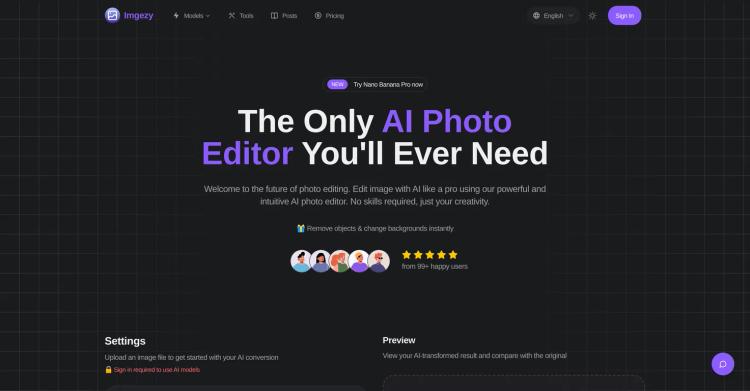 Imgezy | AI Photo Editor featured image Imgezy | AI Photo Editor featured image