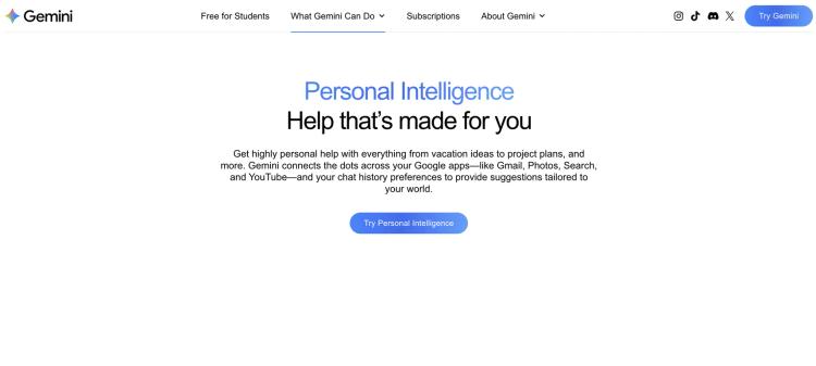 Gemini Personal Intelligence featured image Gemini Personal Intelligence featured image
