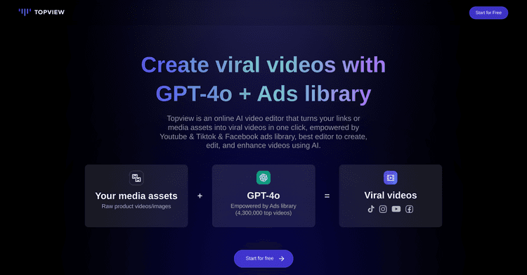 Topview AI Video Editor featured image Topview AI Video Editor featured image