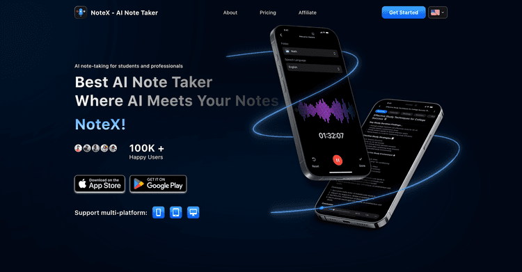 NoteX: AI Note Taker, AI Notebook featured image NoteX: AI Note Taker, AI Notebook featured image