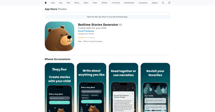 Bedtime Stories Generator featured image Bedtime Stories Generator featured image