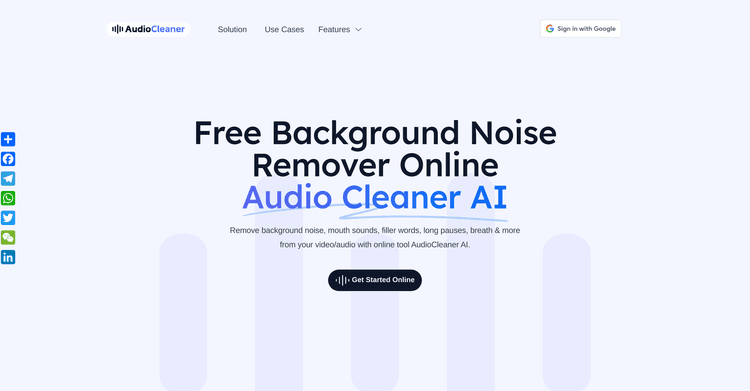 Free AI Audio Cleaner Online featured image Free AI Audio Cleaner Online featured image