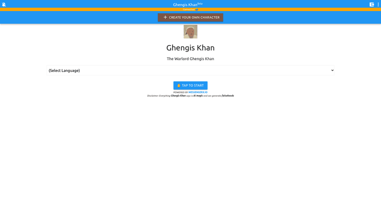 Ghengis Khan chatbot featured image Ghengis Khan chatbot featured image